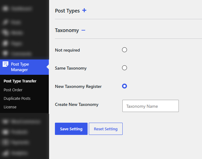 ptt-taxonomy-settings